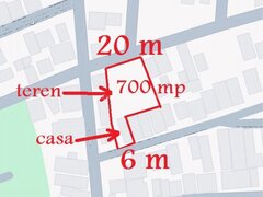 Lacul Tei Teren 710 mp si casa batraneasca toate utilitatile. se accepta BITCOIN